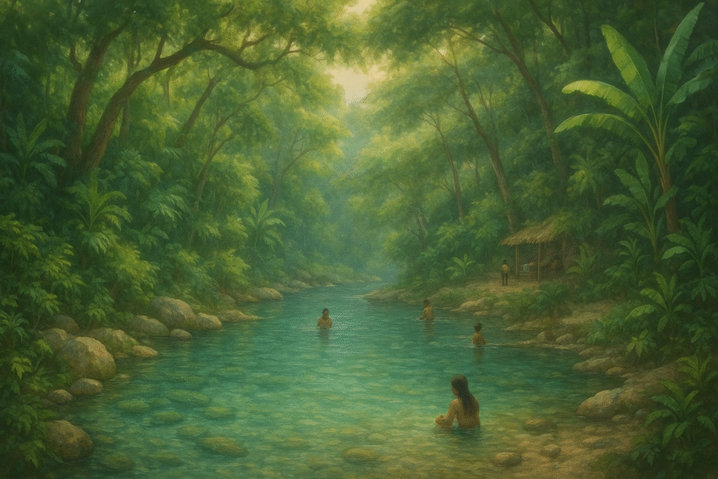 Los Patos is tiny river with big charm, icy spring-fed pools, laid-back local vibes, and simple joy surrounded by lush vegetation